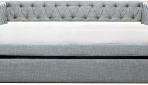 Homelegance Adalie Daybed with Trundle in Gray Fabric