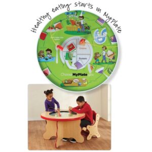 MyPlate Activity Waiting Area Children's Table by Playscapes, 15-MPT-MYP