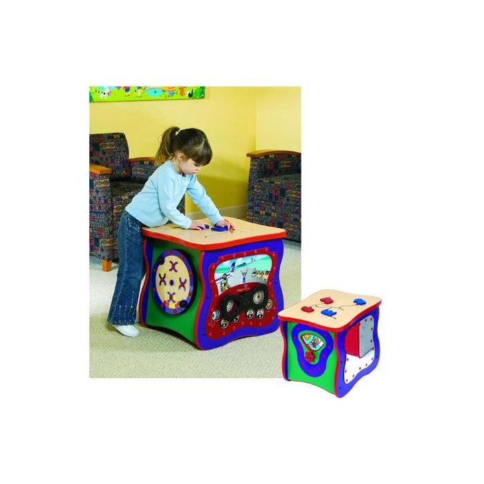 Toddler Oasis Activity Island, Red on Maple 15-TPL-001