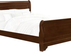 Homelegance Abbeville Full Sleigh Bed in Brown Cherry