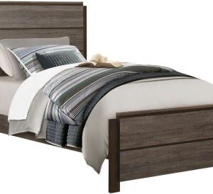 Homelegance Vestavia Twin Panel Bed in Grey