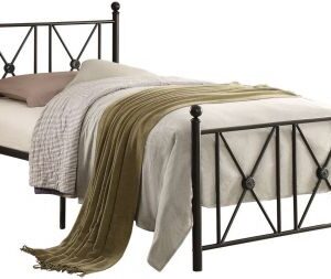 Homelegance Lia Twin Metal Platform Bed, Black Frame