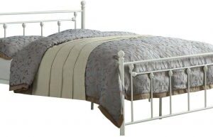 Homelegance Lia Full Metal Platform Bed, White Frame