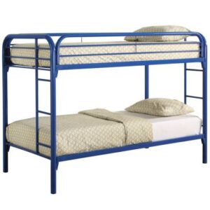 Coaster Morgan Twin Over Twin Bunk Bed in Blue