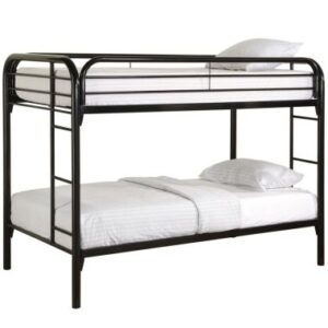 Coaster Morgan Twin Over Twin Bunk Bed in Black