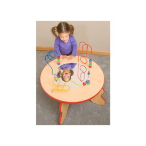 Wavy Legs Beads & Mirror Children's Activity Table, 25-WBMT-001