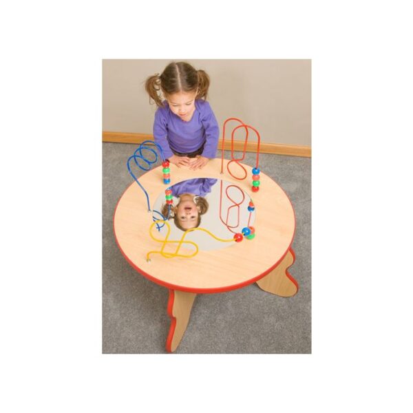 Wavy Legs Beads & Mirror Children's Activity Table, 25-WBMT-001