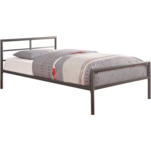 Coaster Fisher Twin Bed with Sleek Lines in Gunmetal
