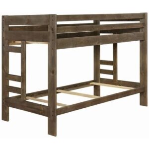 Coaster Wrangle Hill Twin Over Twin Bunk Bed in Gunsmoke