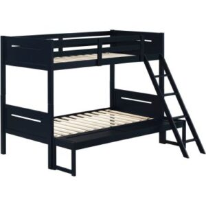 Coaster Littleton Twin/Full Bunk Bed in Blue