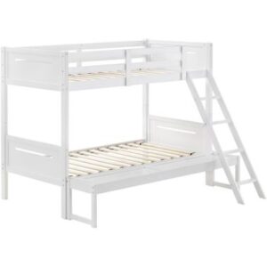 Coaster Littleton Twin/Full Bunk Bed in White