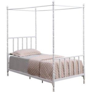 Coaster Betony Twin Canopy Bed in White