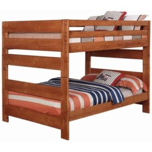 Coaster Wrangle Hill Full Over Full Bunk Bed in Amber Wash