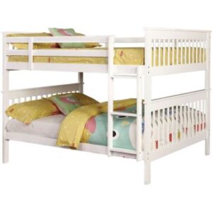 Coaster Chapman Full Over Full Bunk Bed in White