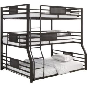 Coaster Rogen Fill/Twin Xl/Queen Triple Bunk Bed in Dark Bronze