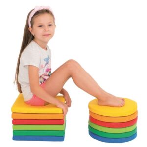 Set of Low Rainbow Poufs by NOVUM, 4641536 or 4641537