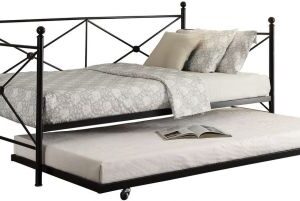 Homelegance Jones Metal Daybed with Trundle in Black