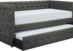 Homelegance Batavia Daybed with Trundle in Gray