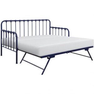 Homelegance Constance Daybed with Lift-up Trundle in Navy Blue