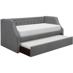 Homelegance Corrina Daybed with Trundle in Gray