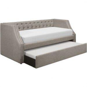 Homelegance Berwick Daybed with Trundle in Light Gray