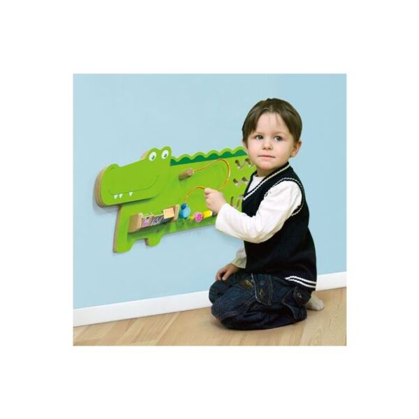Alligator 3-Activity Sensory Wall Panel by NOVUM, 542037MB - Image 6