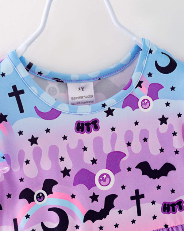 Halloween Purple Rip Girl Twirl Dress - Image 3