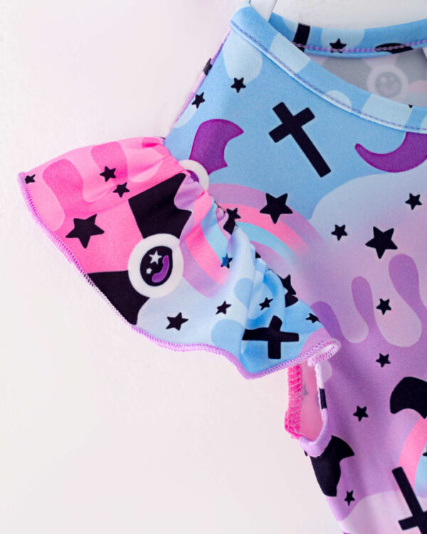 Halloween Purple Rip Girl Twirl Dress - Image 5