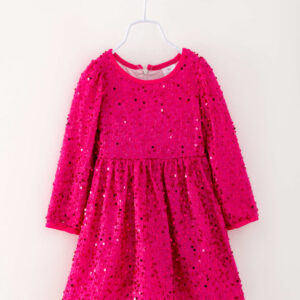 Pink Sequin Girl Dress