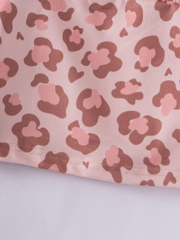 Pink Leopard Ruffle Girl Top - Image 5