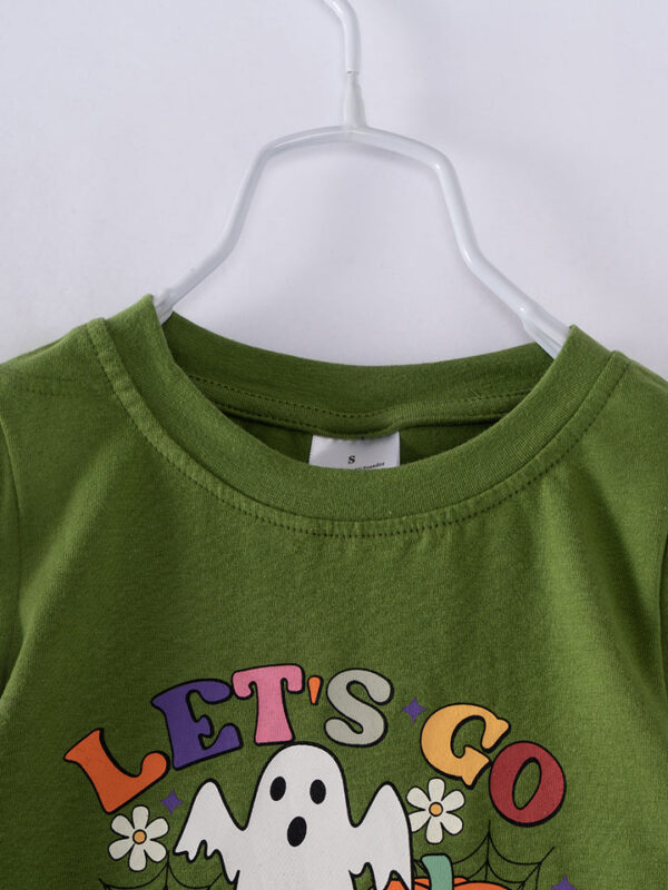 Halloween Green LET'S GO GHOULS Women Top - Image 5