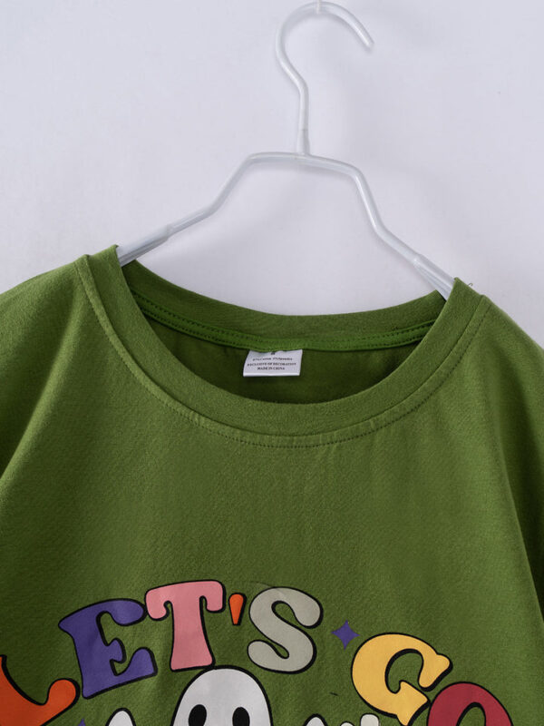 Halloween Green LET'S GO GHOULS Women Top - Image 4