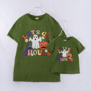 Halloween Green LET'S GO GHOULS Women Top