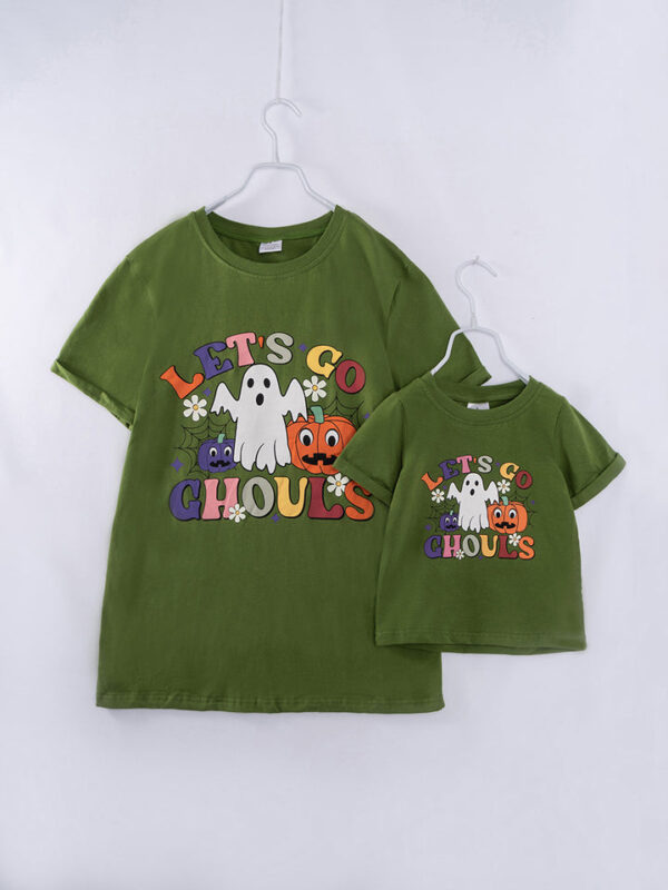 Halloween Green LET'S GO GHOULS Women Top