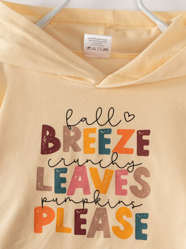 BREEZE LEAVES PLEASE Ruffle Girl Hoodie Set - Image 3