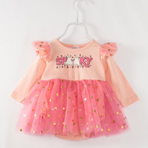 Halloween Pink Spooky Ruffle Baby Girl Tutu Romper