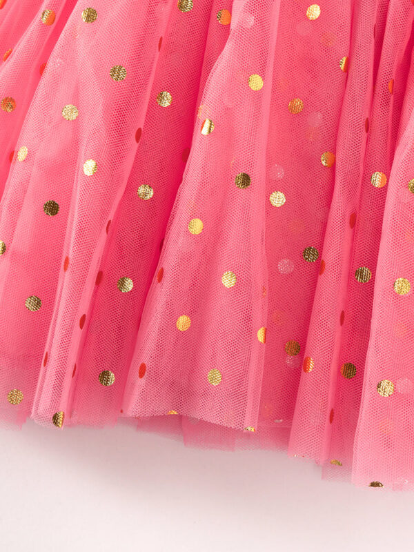 Halloween Pink Spooky Ruffle Girl Tutu Dress - Image 4