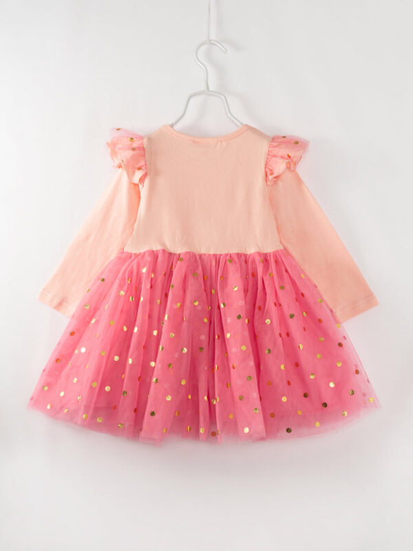 Halloween Pink Spooky Ruffle Girl Tutu Dress - Image 6