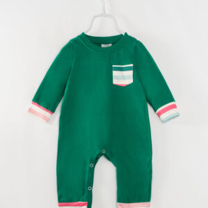 Green Baby Boy Romper