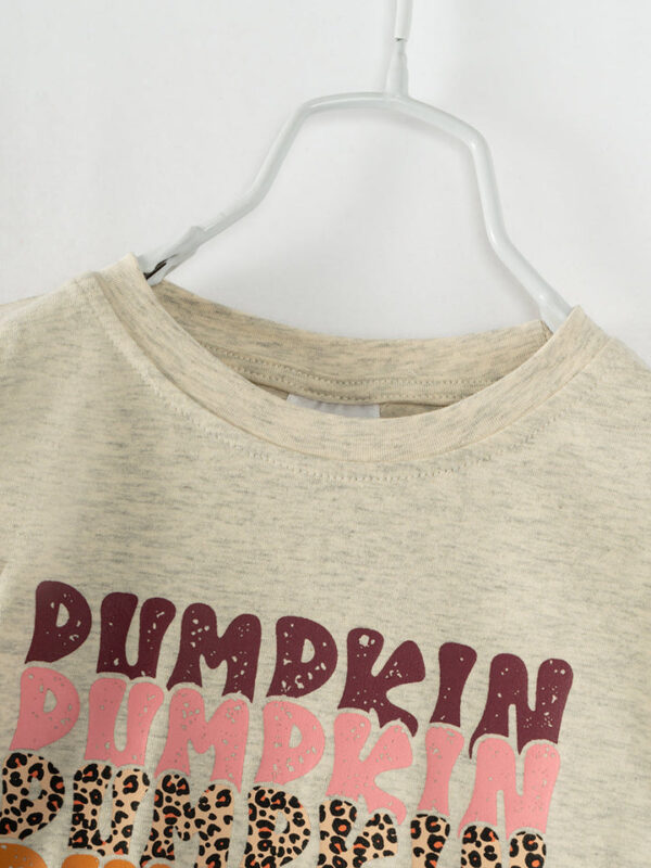 Pumpkin Girl Denim Bell Pant Set - Image 3