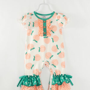 Pink Peach Baby Girl Romper