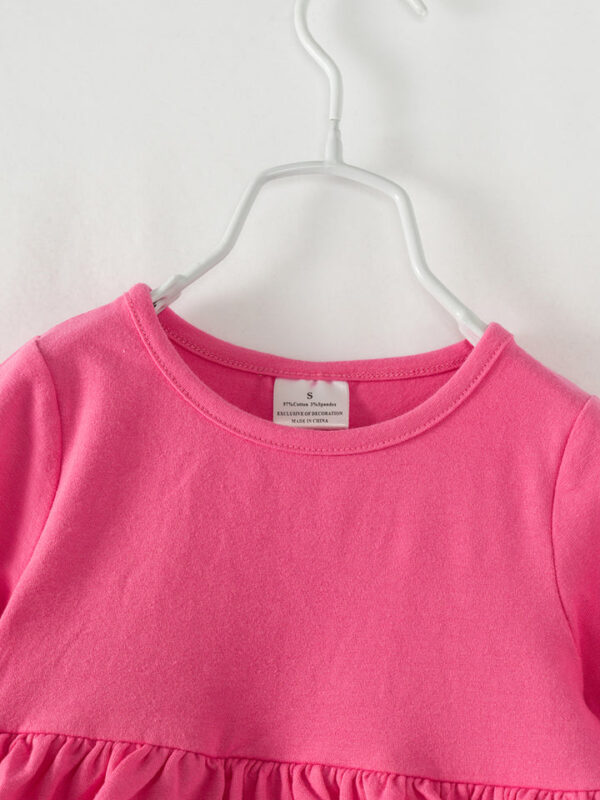 Valentine's Day Pink Heart Girl Bell Pant Set - Image 3