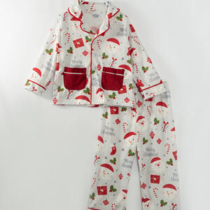 Christmas Santa Boy Pajamas Sleepwear Set