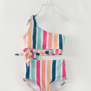Mommy & Me Multicolor Stripe Swimsuit