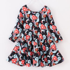 Halloween Ghost Mushroom Girl Dress