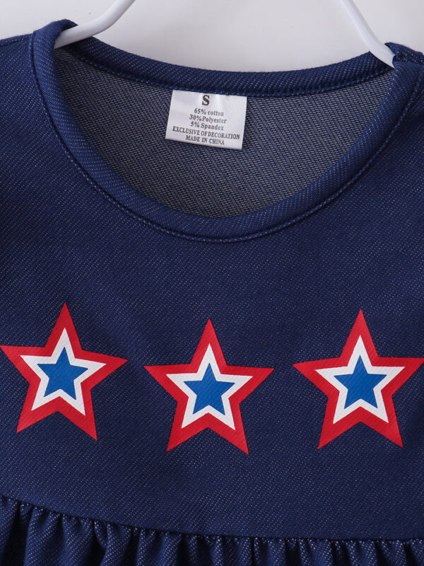 4TH OF JULY Star Ruffle Girl Short Set - Image 3