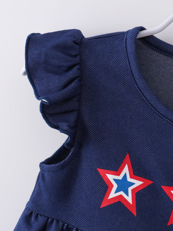 4TH OF JULY Star Ruffle Girl Short Set - Image 4
