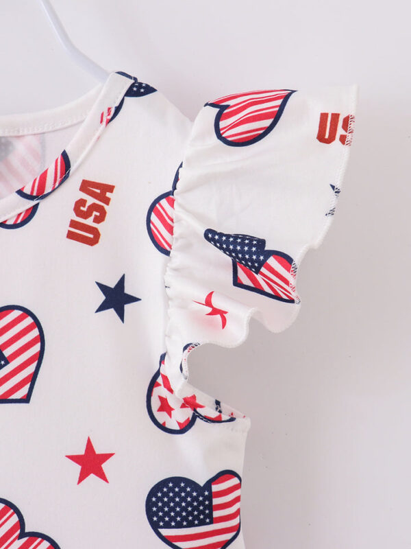 American Heart Ruffle Girl Dress - Image 4
