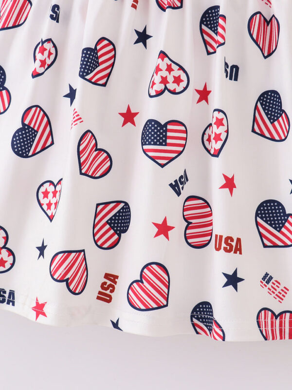 American Heart Ruffle Girl Dress - Image 5