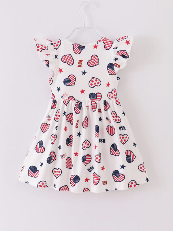 American Heart Ruffle Girl Dress - Image 6